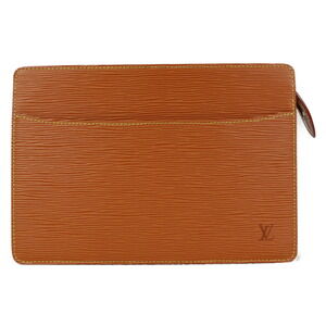 Louis Vuitton Pochette Homme clutch Shoulder bag brown Epi leather
